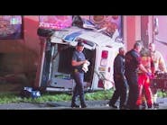 HPD: Ambulance crashes into restaurant in southwest Houston, injuring driver, medic
