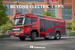 Attendees at FDIC will have the exclusive opportunity to immerse themselves in the innovative world of the latest fire apparatus and firefighting technology as Rosenbauer America showcases its groundbreaking RTX Electric Fire Truck.