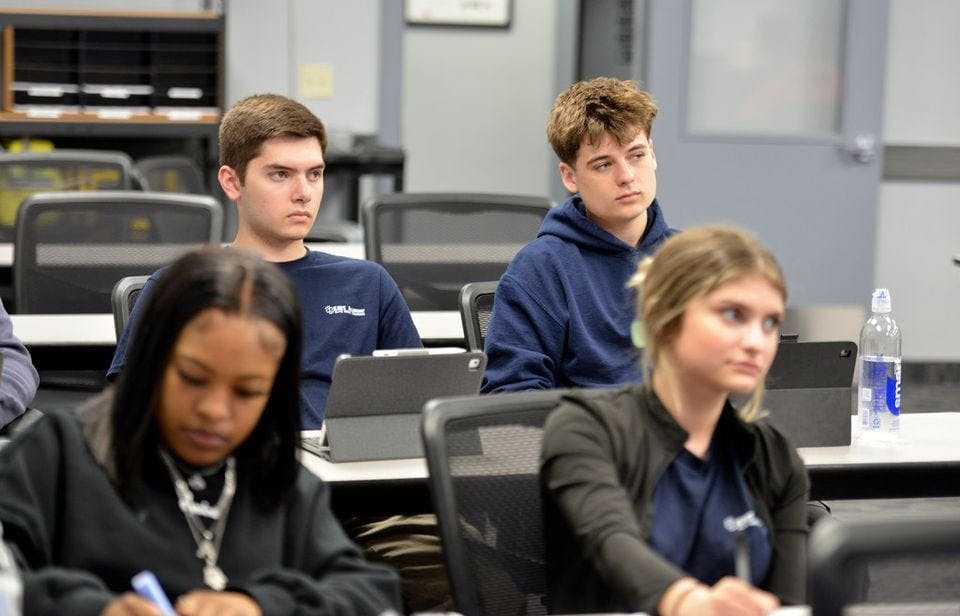 By graduation, these students will be certified EMTs.