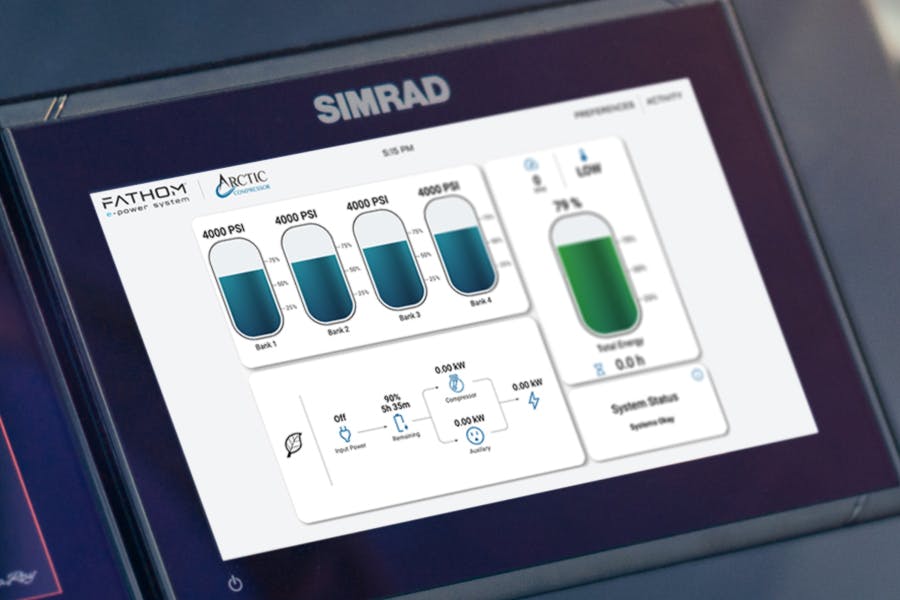 The All Power trailer users can easily monitor air tank levels and battery bank status knowing exactly when to recharge.