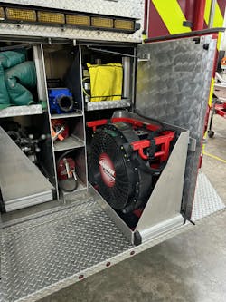 Although a battery-powered fan’s performance without emitting carbon monoxide (compared with a gasoline-powered model) might not be of much significance when the fan is used at the front door of a house, the significance is increased when the house is large or the response is to an apartment building and the fan must be moved. Although a battery-powered fan’s performance without emitting carbon monoxide (compared with a gasoline-powered model) might not be of much significance when the fan is used at the front door of a house, the significance is increased when the house is large or the response is to an apartment building and the fan must be moved.