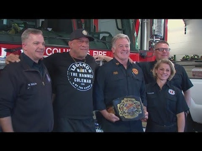 A month after saving his parents and nearly losing his life, former UFC fighter promotes fire safety