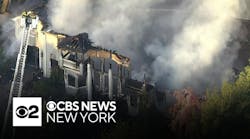 Fire rips through large home in Rockland County, New York