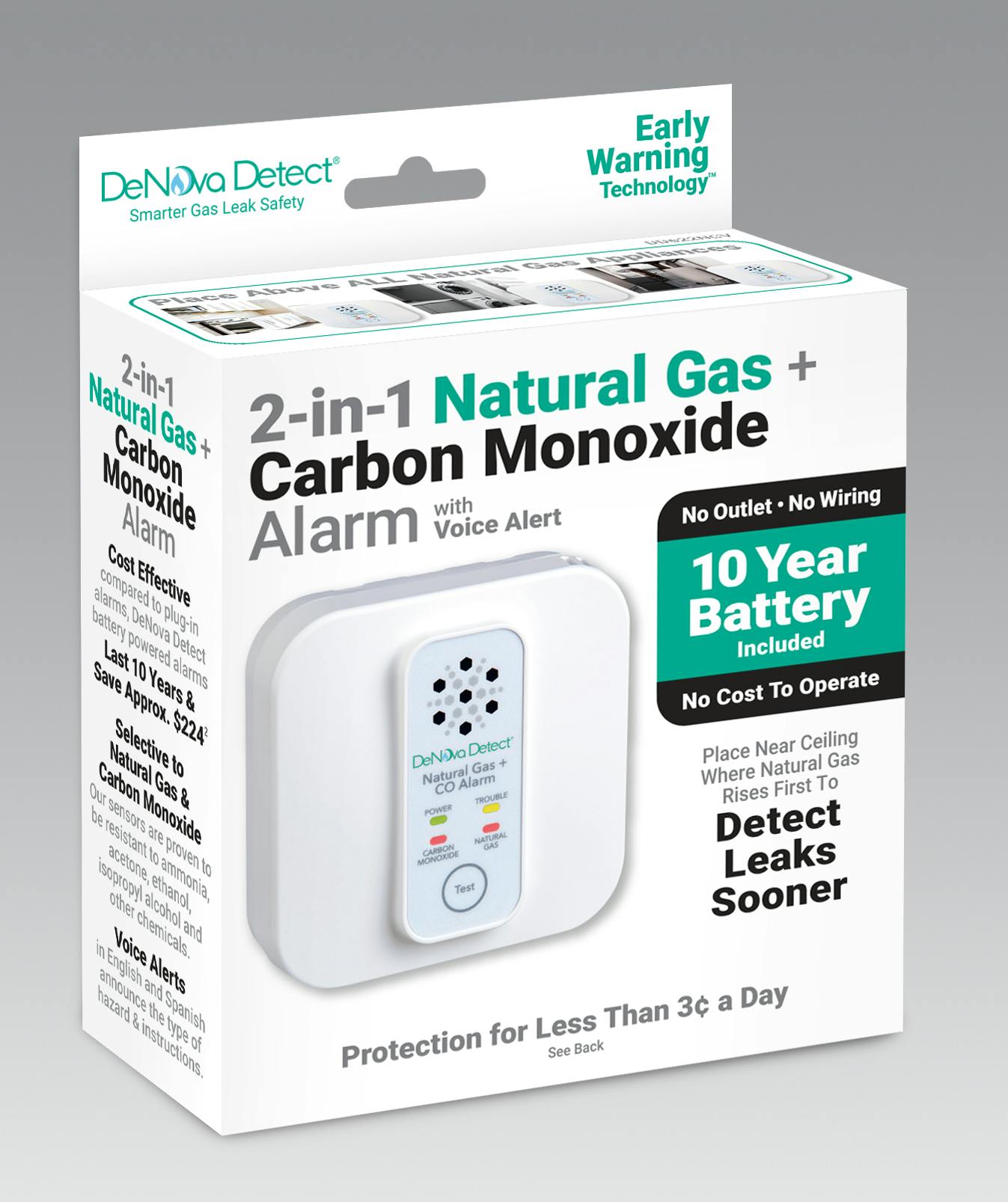 Consolidated Edison chose DeNova Detect, natural gas alarms for its pilot program to install alarms in 400,000 homes and buildings in Manhattan and Westchester County.