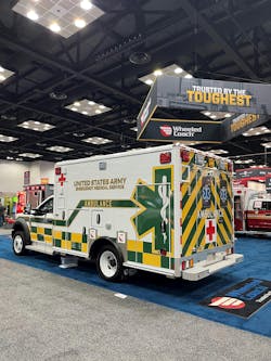 All three Wheeled Coach trucks on display feature the Per4Max® Seatbelt Safety System and Wheeled Coach Cool Bar HVAC System. All three Wheeled Coach trucks on display feature the Per4Max® Seatbelt Safety System and Wheeled Coach Cool Bar HVAC System.