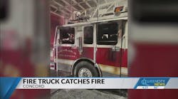 Crews battle large fire inside their own station in Concord Crews battle large fire inside their own station in Concord