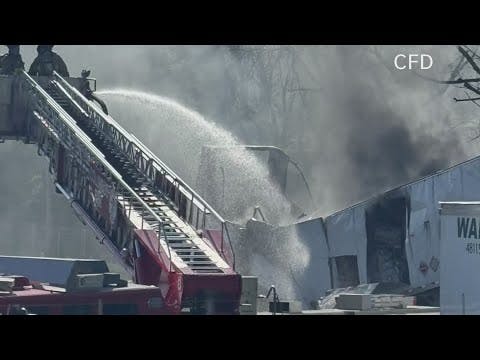 Fire in truck carrying lithium ion batteries leads to 3-hour evacuation in Franklinton