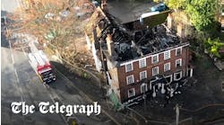 Fire devastates 16th century London pub