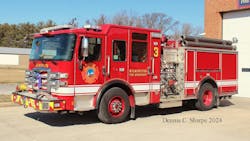 The Wilmington Fire Department placed this Pierce Enforcer pumper in service.