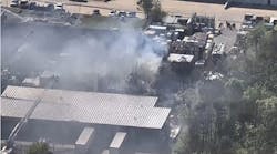 WATCH: Building on fire in Sterling, Virginia