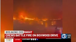 VIDEO: Overnight fire battled in Brookfield