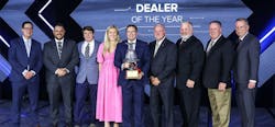 The award was presented at Pierce’s annual sales conference and marks the fourth time the Spartan Fire team has received the prestigious award. The award was presented at Pierce’s annual sales conference and marks the fourth time the Spartan Fire team has received the prestigious award.