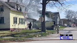 Bangor firefighters help two people get out of burning house safely