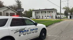 Saginaw police cordon off the 2700 block of South Jefferson Avenue after a body was discovered following a fire the morning of April 29, 2024.