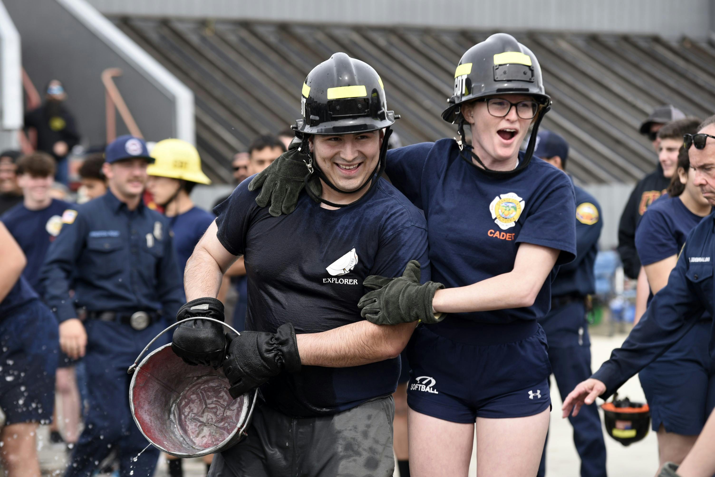 Girls who participate in pathways programs on which the California State Firefighters&rsquo; Association collaborates are encouraged to ask any questions that come to mind.