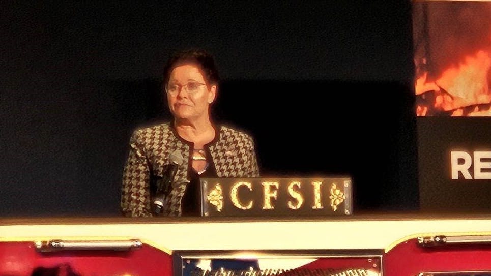 U.S. Fire Administrator Dr. Lori Moore-Merrell talked about the future of the fire service, including research, data and technology.