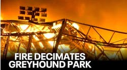 Massive fire decimates Tucson Greyhound Park