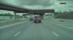 Dump truck crash on I-66 caught on video