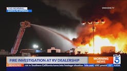 Massive fire burns multiple RVs at Los Angeles Co