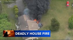 Man killed in NJ house fire; 5 officers and 2 firefighters injured