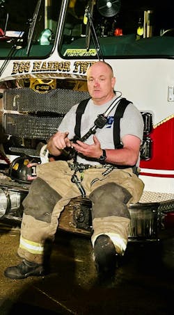 William Danz III is the assistant chief of the Cardiff Volunteer Fire Company in Egg Harbor Township, NJ.