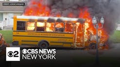 Video shows Sayreville school bus engulfed in flames