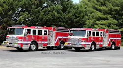 The Sterling Fire Company in Loudon County has placed a pair of Pierce Velocity pumpers in service.
