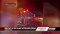 Explosion and fire at FPL power plant in Indiantown injures two employees and a firefighter