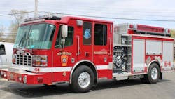 The Sandwich Fire Department took delivery of this pumper/tanker built by Ferrara Fire Apparatus with a 96-inch wide Ferrara Cinder XMFD cab.