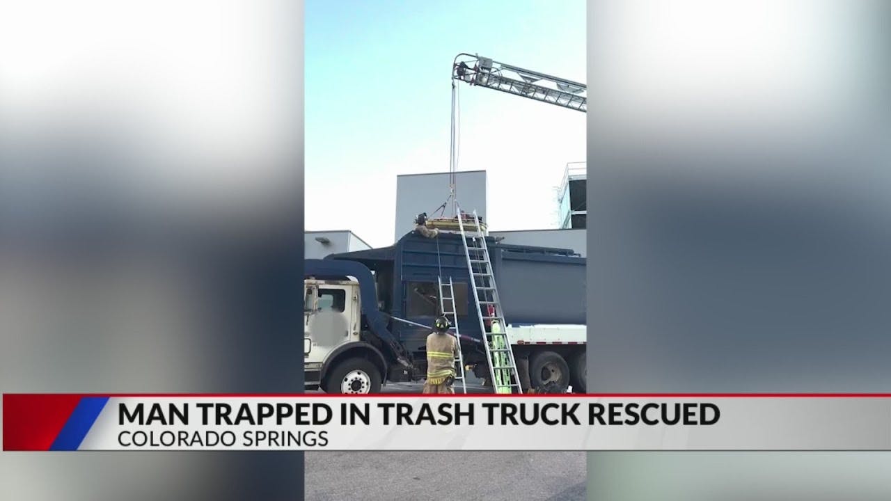 Man sleeping in dumpster rescued from trash truck