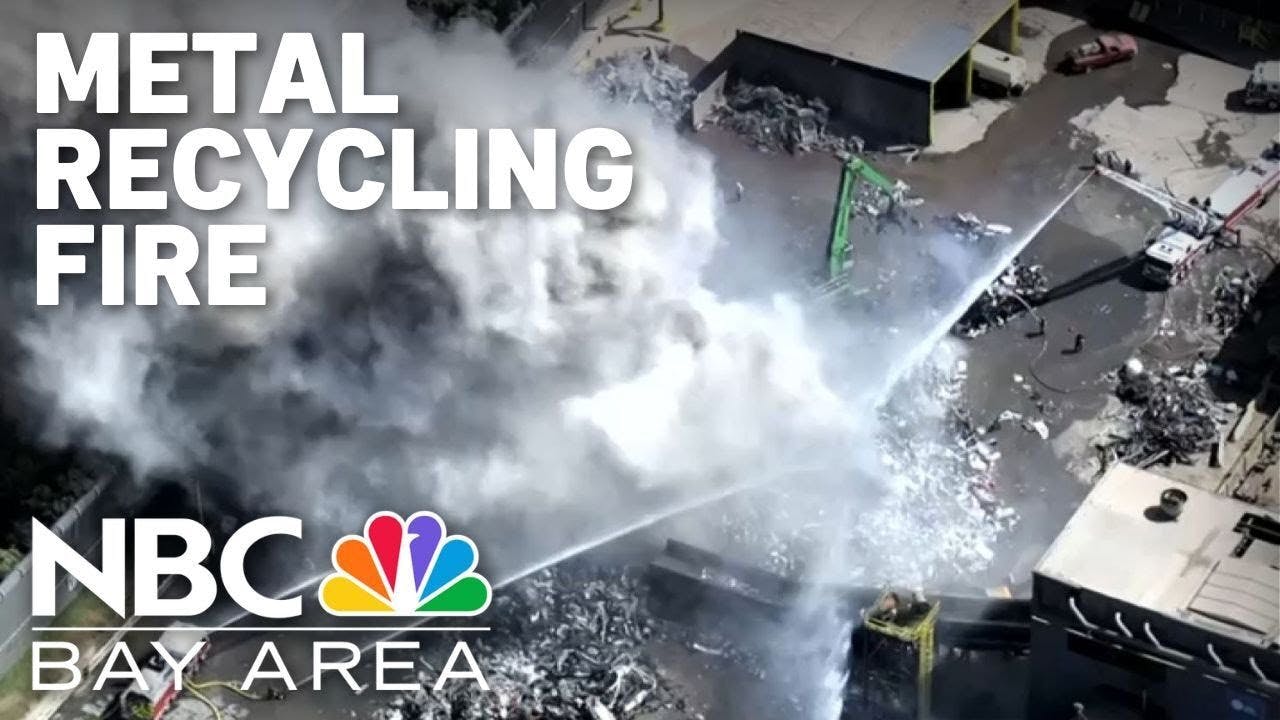 Blaze Battled at Metal Recycling Scrapyard in Redwood City, CA | Firehouse