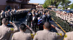 Colleagues saluted Los Angeles County Deputy Alfredo 'Freddy' Flores who died of injuries sustained in the fire.