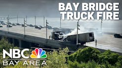 Truck fire blocks multiple westbound lanes on the Bay Bridge