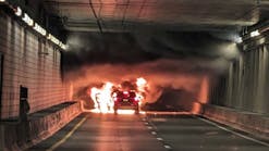Car fire inside Boston tunnel causes panic, people run from vehicles