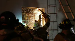 Cutting the metal tabs that are either built into the brick around a window or that are attached to the brick is the fastest, least strenuous of the three methods for attacking those tabs. Beating away the corner of the brick where a tab is set into mortar and getting behind the carriage bolt that attaches a tab to the brick require more work on the firefighter’s part but aren’t too time consuming.