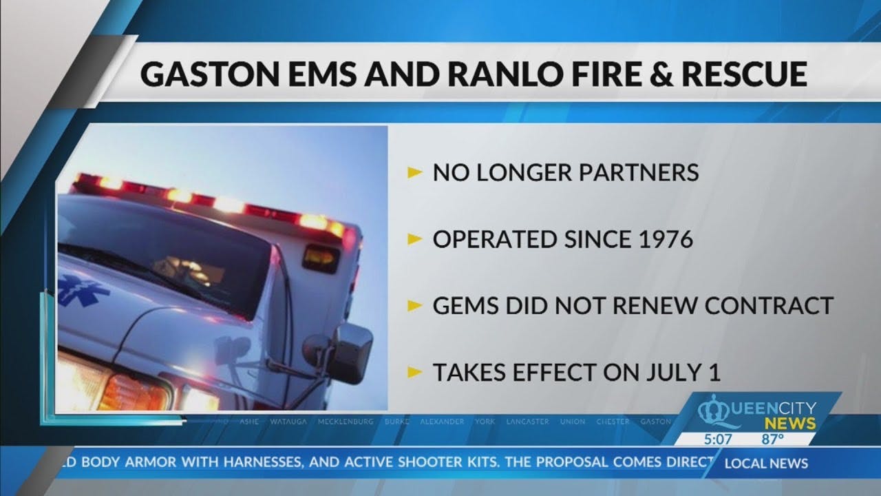 Gaston County town loses own ambulance service