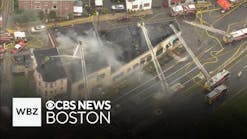 Roof partially collapses as fire damages vacant warehouse in Chelsea