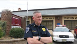 Winslow Township Fire Chief Marc Rigberg standing in front of Cedar Brook Volunteer Fire Company in Sicklerville that closed after 97 years. Winslow Township Fire Chief Marc Rigberg standing in front of Cedar Brook Volunteer Fire Company in Sicklerville that closed after 97 years.