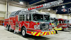 Spartan built this quint, with a 2,250-gpm pump and 100-foot aerial, for Johnson County ESD #1.