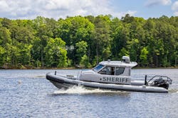 Young&apos;s focus will be on working with federal, state, and local community first responders and LEO agencies to match their needs with vessels such as the Patrol Cabin 29, a 28-foot, 11-inch patrol boat.