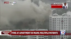 Miami firefighters say there are 'multiple patients' after large apartment fire