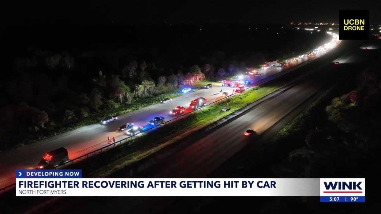 Firefighter Struck at Florida Interstate Crash Caused by Bear | Firehouse