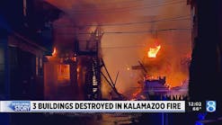 3 buildings destroyed in Kalamazoo fire