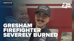 Gresham firefighter remains in critical condition after burned in fire