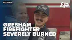 Gresham firefighter remains in critical condition after burned in fire