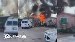 More than 50 displaced after multiple mobile homes catch fire in west Phoenix