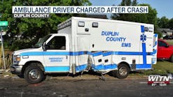 Duplin County ambulance driver charged after crash with tractor-trailer