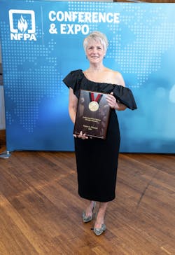 Tonya Hoover, Deputy Administrator of the United States Fire Administration (USFA), was awarded the 2024 James M. Shannon Advocacy Medal. Tonya Hoover, Deputy Administrator of the United States Fire Administration (USFA), was awarded the 2024 James M. Shannon Advocacy Medal.