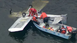 Plane Crashes into Merrimack River Killing One