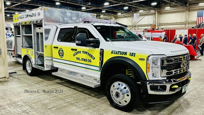 Swab built the custom body for this squad vehicle for the Aleppo Township Volunteer Fire Company.
